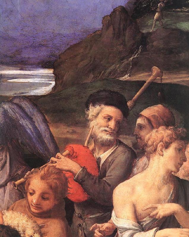BRONZINO, Agnolo Adoration of the Shepherds (detail) d Germany oil painting art